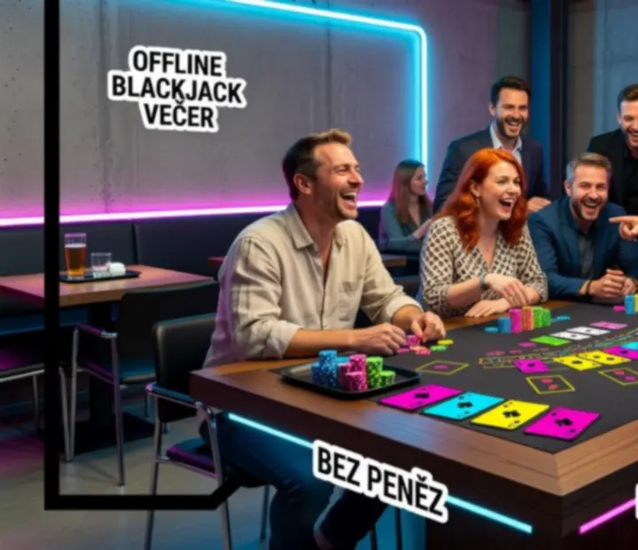 Momentka hostů při blackjackovém večeru v restauraci Plzenova