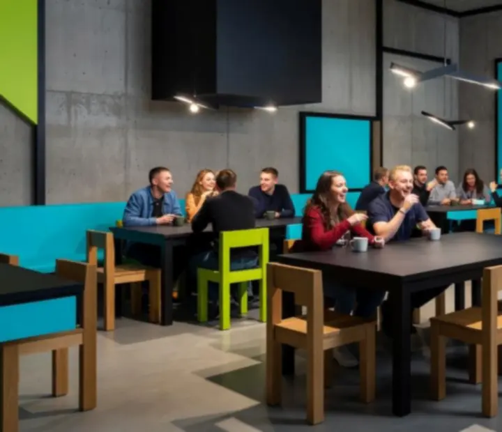 Stolová scéna večerního programu v restauraci Plzenova
